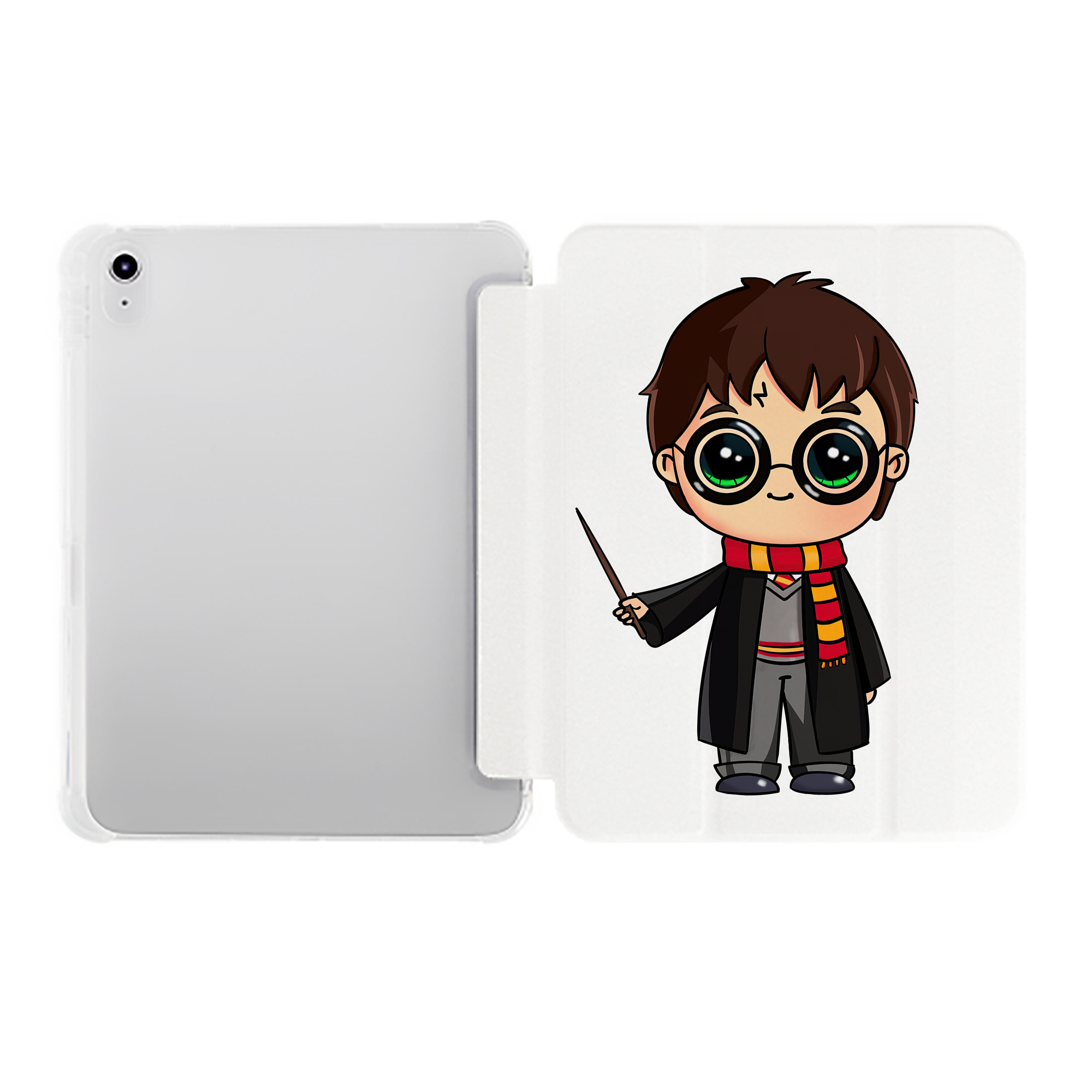 （画像用） Harry Potter ハリー・ポッターシリーズ IPad ケース ペン収納付き 三つ折りスタンド PUレザー×シリコン 対応機種9.5/10.5/10.9インチ